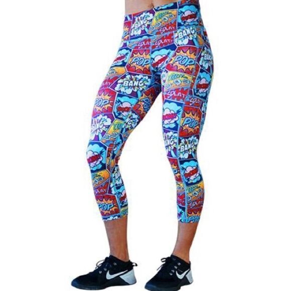 Constantly Varied Gear Comic Book Pop Bang Capri Legging - Picture 1 of 9